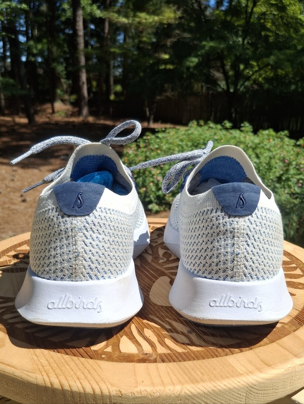 Allbirds Women's Tree Dasher TD Athletic Sneakers Blue Grey Knit Size 10 - Picture 4 of 9